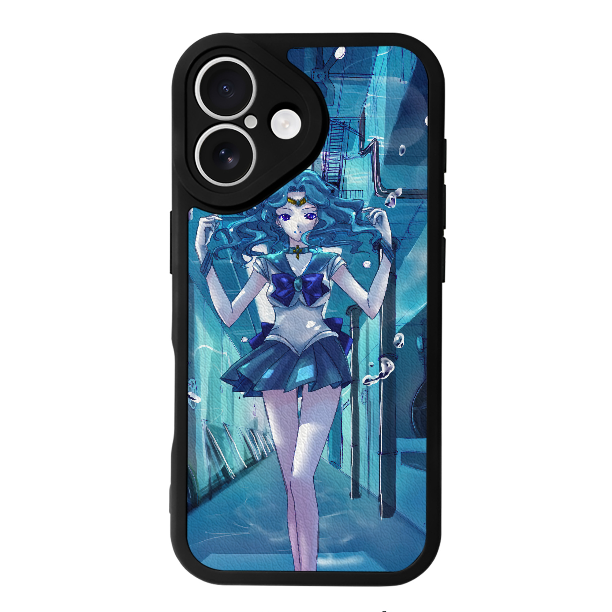（画像用） 美少女戦士セーラームーン Sailor Moon 【iPhone 16シリーズ対応】シリコンスマホケース（レザー調） 材質：シリコン